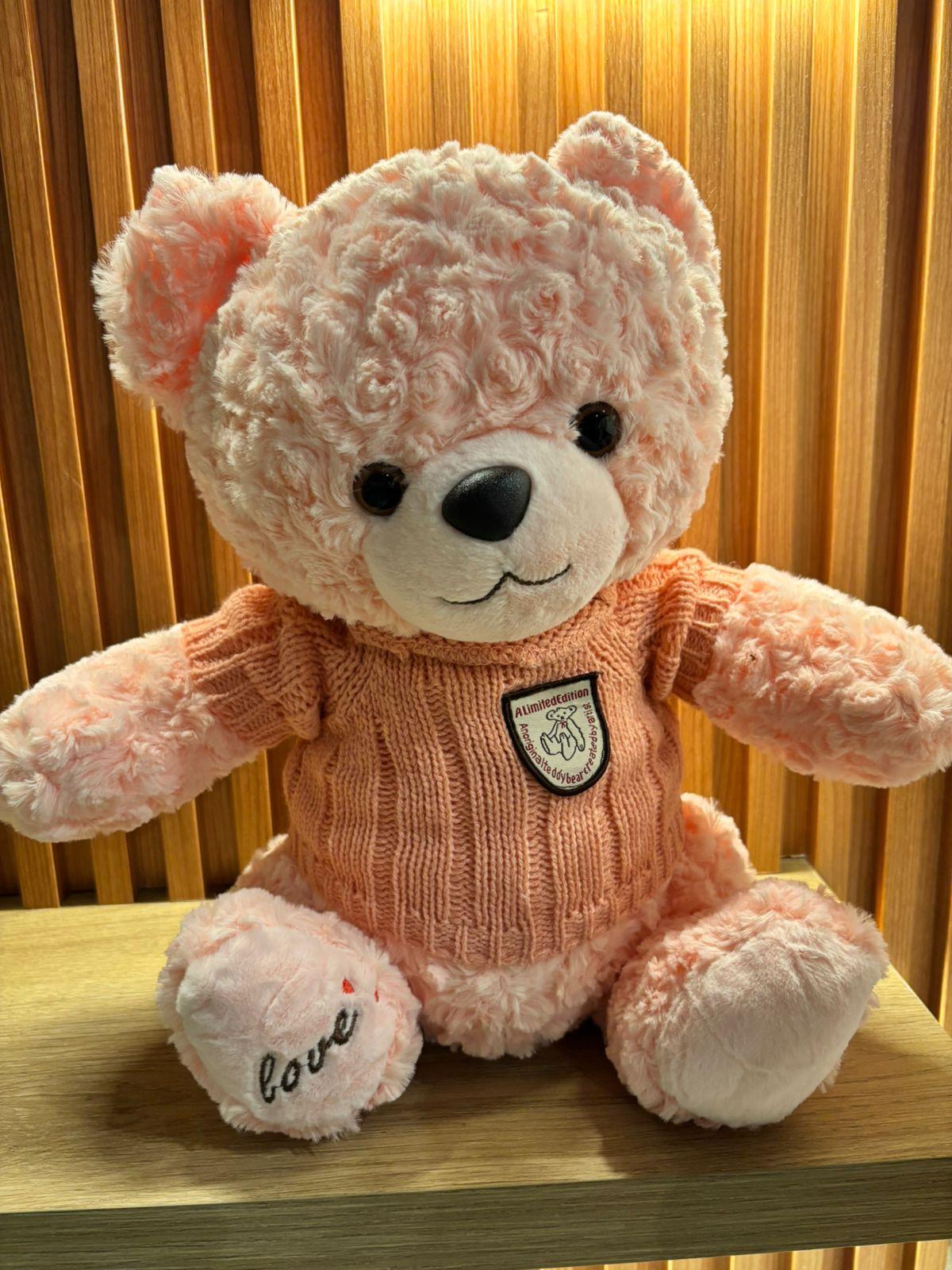 OSO ROSA CON CHOMPA
